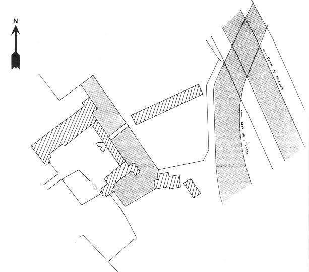 Plan du château de Cuncy