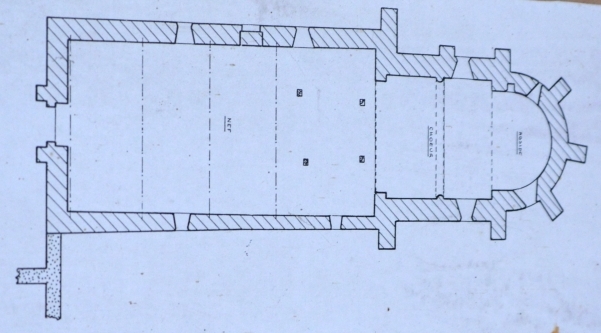 Intérieur de l'église de Tronsanges