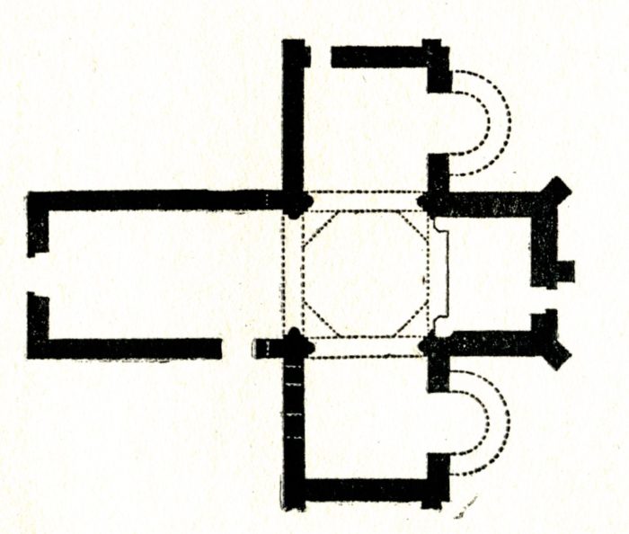 Plan de l'église de Béard