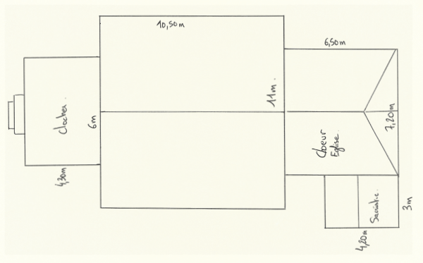 Plan de l'église