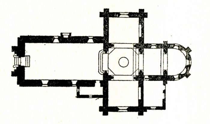 Plan de l'église de Garchizy