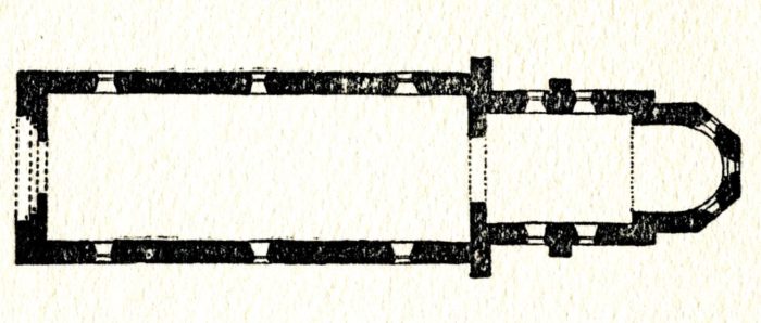 Plan de l'église de Garchy