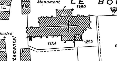 Plan de l'église de Lurcy Le Bourg