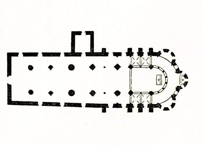 Plan de l'église de Saint Révérien