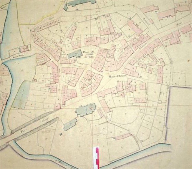 Plan des fortifications de la ville de Luzy