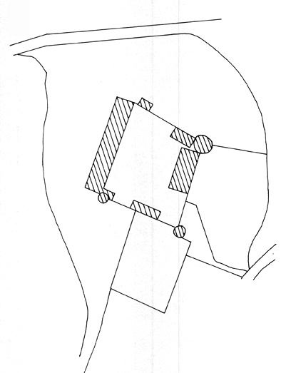 Plan du château de la Motte d'Arthel