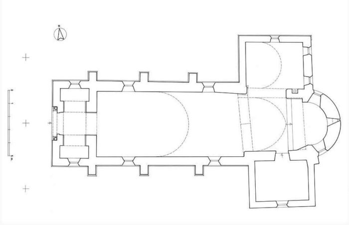 Plan de l'église de Dirol