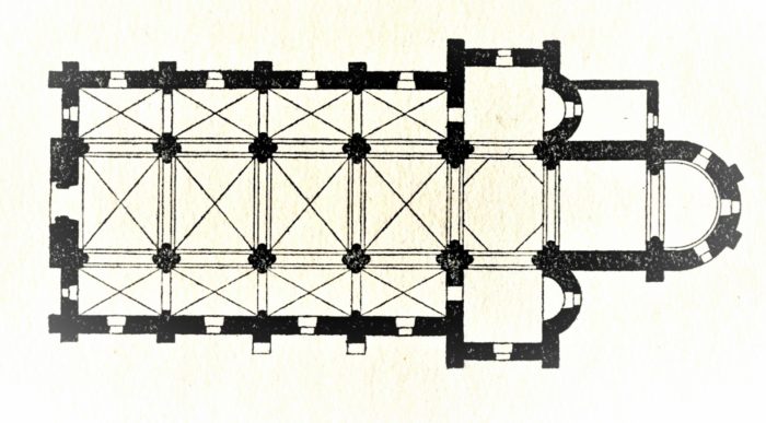 plan de l'église de Semelay