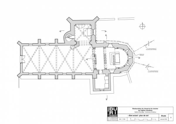 Plan église authiou