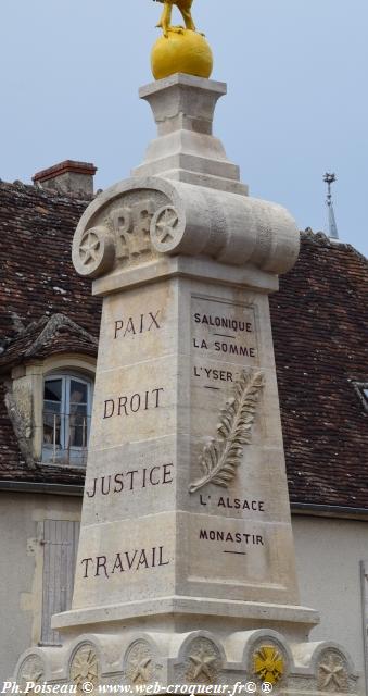 Monument Aux Morts de Tannay Nièvre Passion