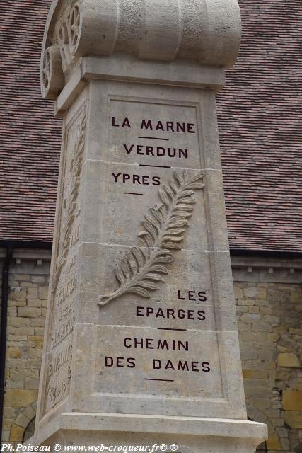 Monument Aux Morts de Tannay Nièvre Passion