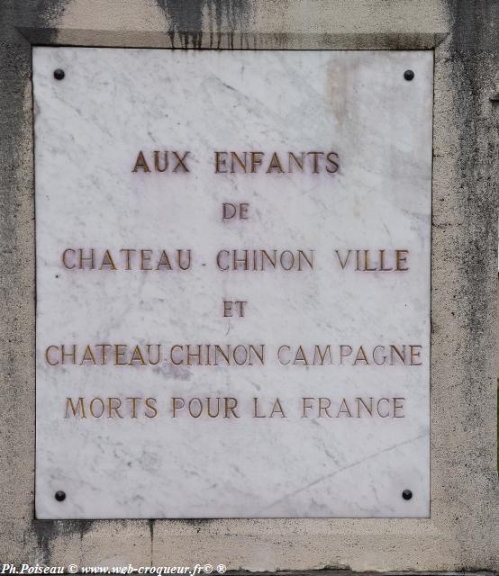 Monument aux Morts de Château Chinon Nièvre Passion