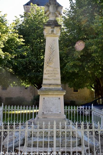 Monument aux Morts de Montigny sur Canne Nièvre Passion