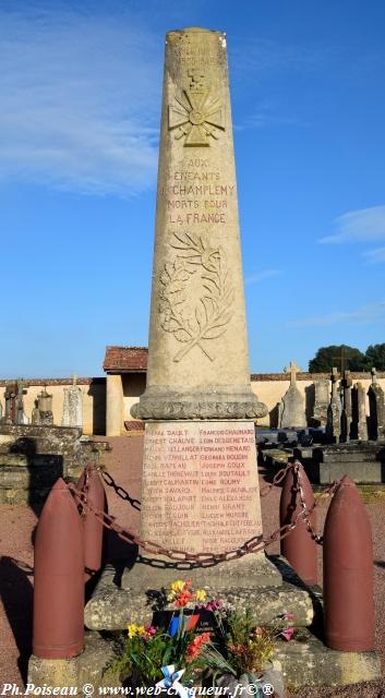 Monument aux morts de Champlemy Nièvre Passion