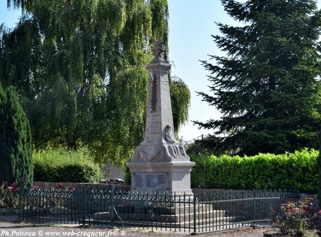 Monument aux morts de Saint Jean Aux Amognes