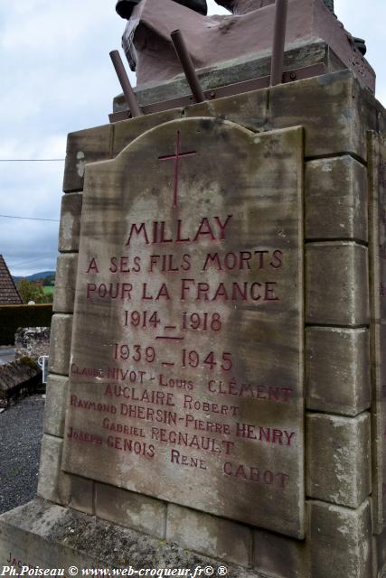 Monument aux morts de Millay Nièvre Passion