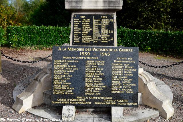 Monument aux Morts de Varennes les Nevers Nièvre Passion