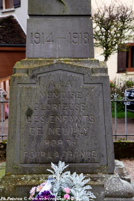 Monument aux Morts de Neuilly Nièvre Passion