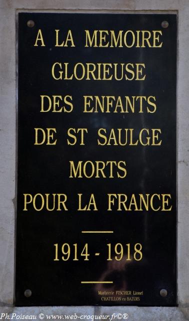 Monument aux Morts de Saint-Saulge