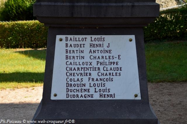 Monument Aux Morts de Tamnay