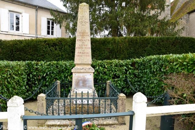 Monument aux Morts de Livry Nièvre Passion