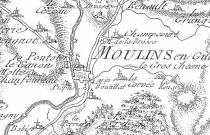 Carte de Cassini Moulins Engilbert Nièvre Passion