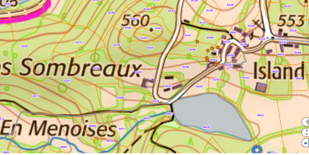 Fétigny Carte IGN - Cadastre