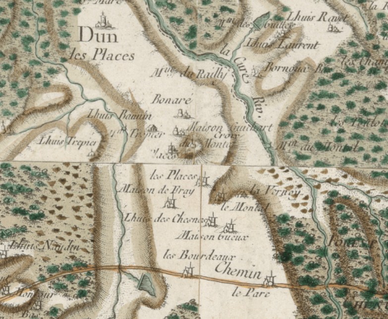 Allignement des pierres de "MEZAUGUICHARD"