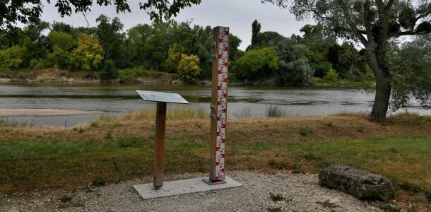 Les crues de la Loire à "La Marche"