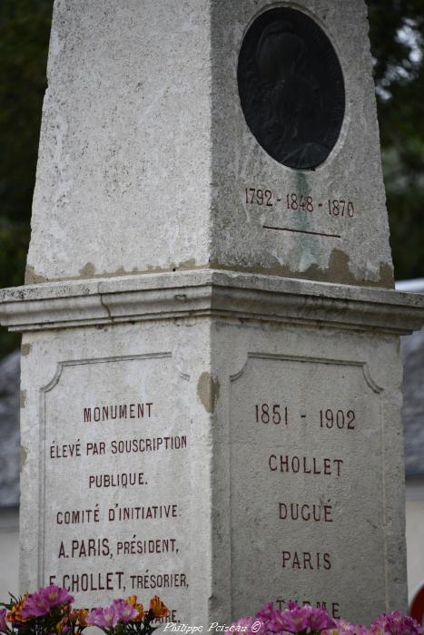 Stèle du 1851 à Neuvy-sur-Loire