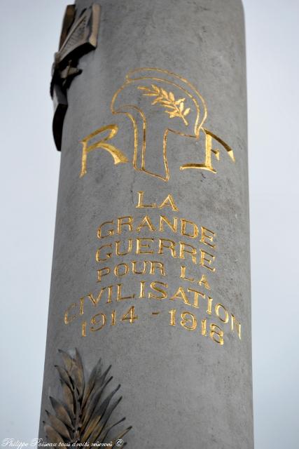 Monument aux morts de Chiddes Nièvre Passion