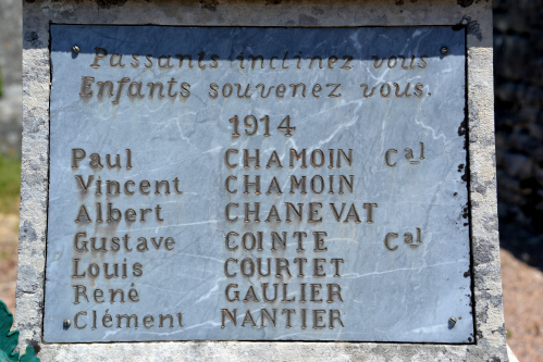Monument aux morts d'Asnan