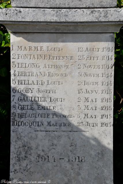 Monument aux morts de Balleray