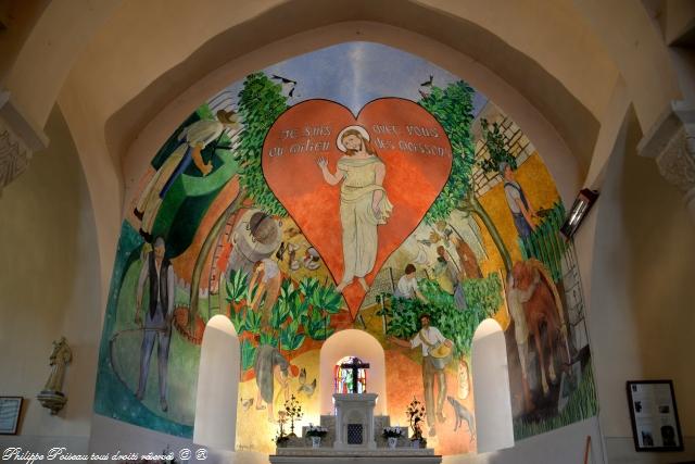 Intérieur de l'église d'Oulon