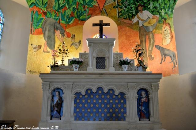 Intérieur de l'église d'Oulon