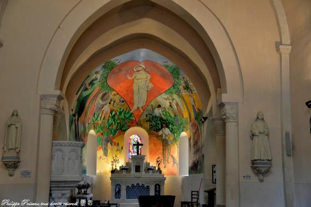 Intérieur de l'église de Oulon