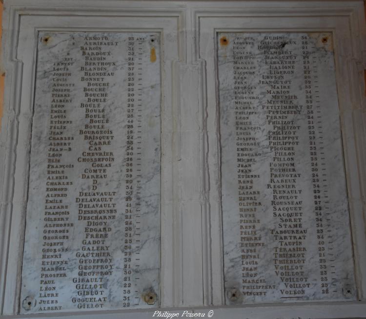 Monument aux morts de Dun les Places