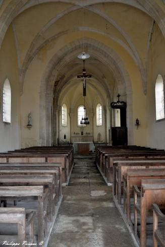 Intérieur de l'église de la Collancelle Nièvre Passion