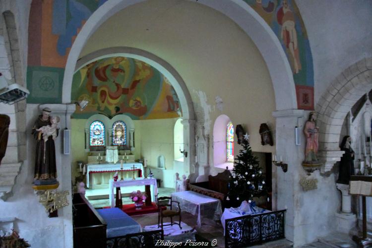 Intérieur de l'église de Poiseux