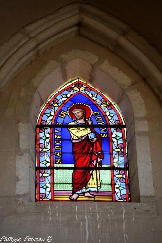 Intérieur de l'Église de Montreuillon Nièvre Passion