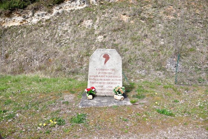 La Stèle Albert du Maquis Camille un beau patrimoine