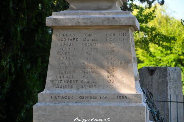 Le Monument aux morts de Dornecy