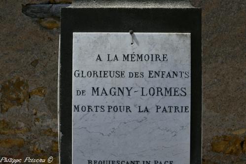Monument aux morts de Magny Lormes Nièvre Passion