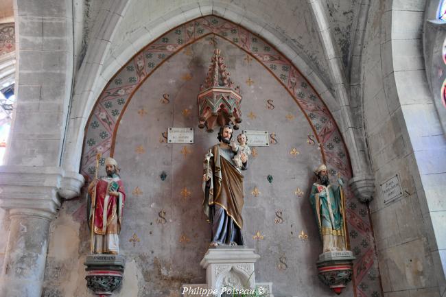 intérieur de l'église de Corvol