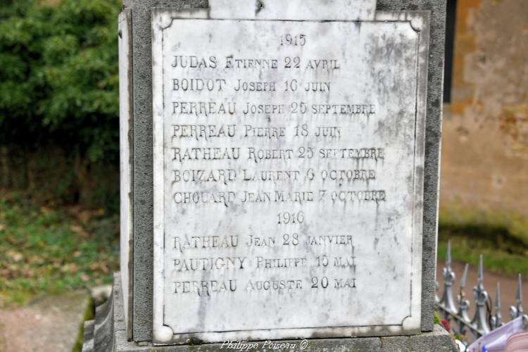 Monument aux Morts d'Anthien Nièvre Passion