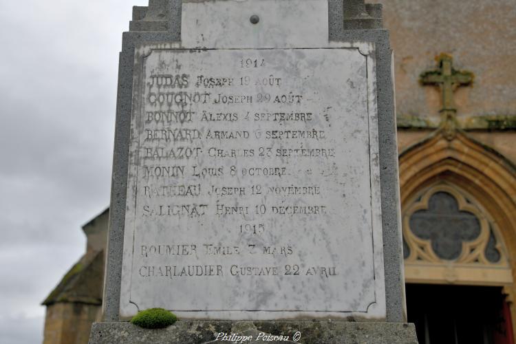 Monument aux Morts d'Anthien Nièvre Passion