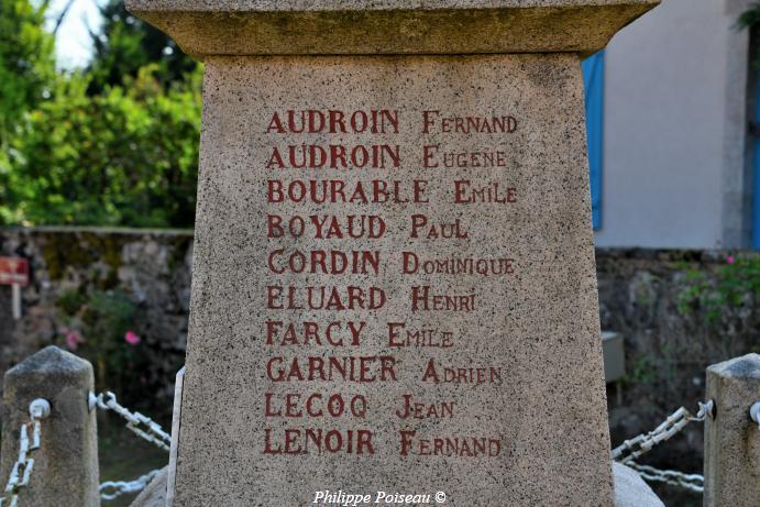 Monument aux morts de Saint Agnan