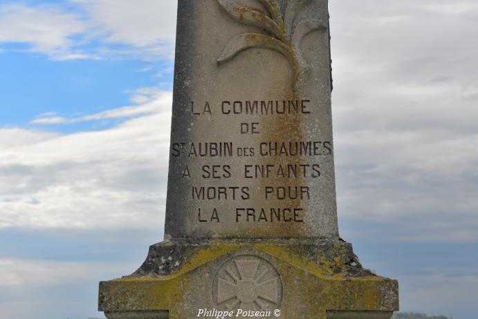 Monument aux morts de Saint Aubin les Chaumes