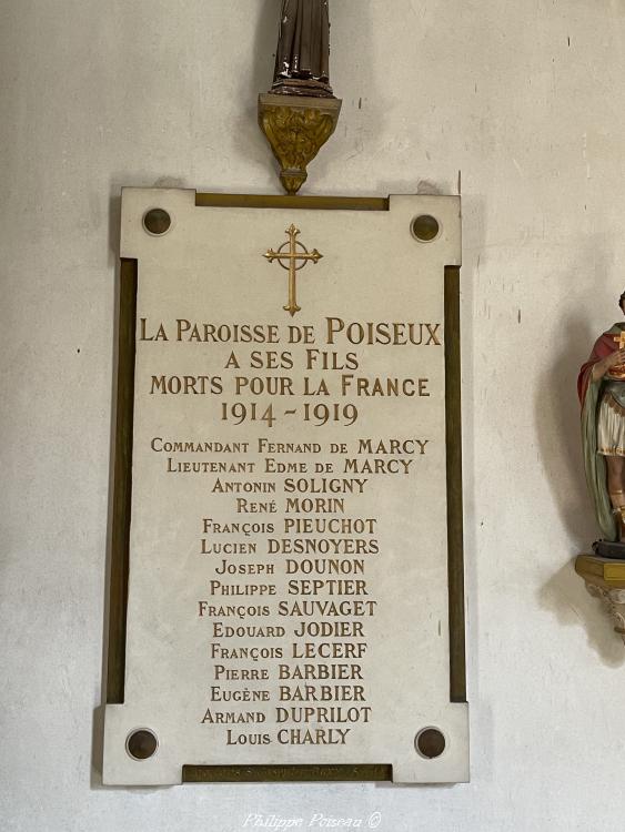 Monument aux Morts de Poiseux
