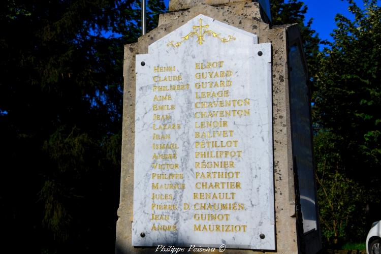Monument aux Morts Montsauche les Settons